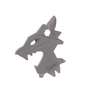 Chaveiro Multifuncional Fear The Wolf - Prata