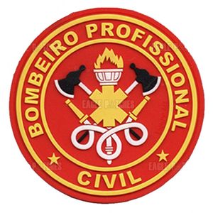Patch Emborrachado Bombeiro Profissional Civil