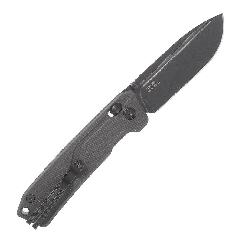 【Rei Keven】 Canivete Srm 7228l Mb2 - Preto Cabo Micarta - Wolf Attack