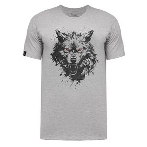 Camiseta Ataque do Lobo Cinza