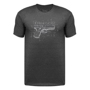 Camiseta Wolf Attack Freedom - Estonado Preto