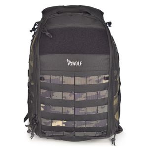 Mochila Wolf Elite Double Black Poliéster 1000d - Outlet 273